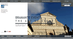 Desktop Screenshot of bramante-events.it