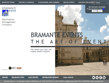 Tablet Screenshot of bramante-events.it
